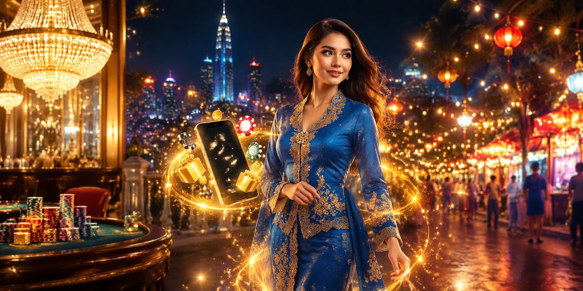 Pengguna berbaju kurung mendaftar akaun t1000 dengan bonus pendaftaran di Kuala Lumpur